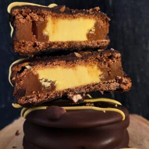 alfajor dulce de leche y banana